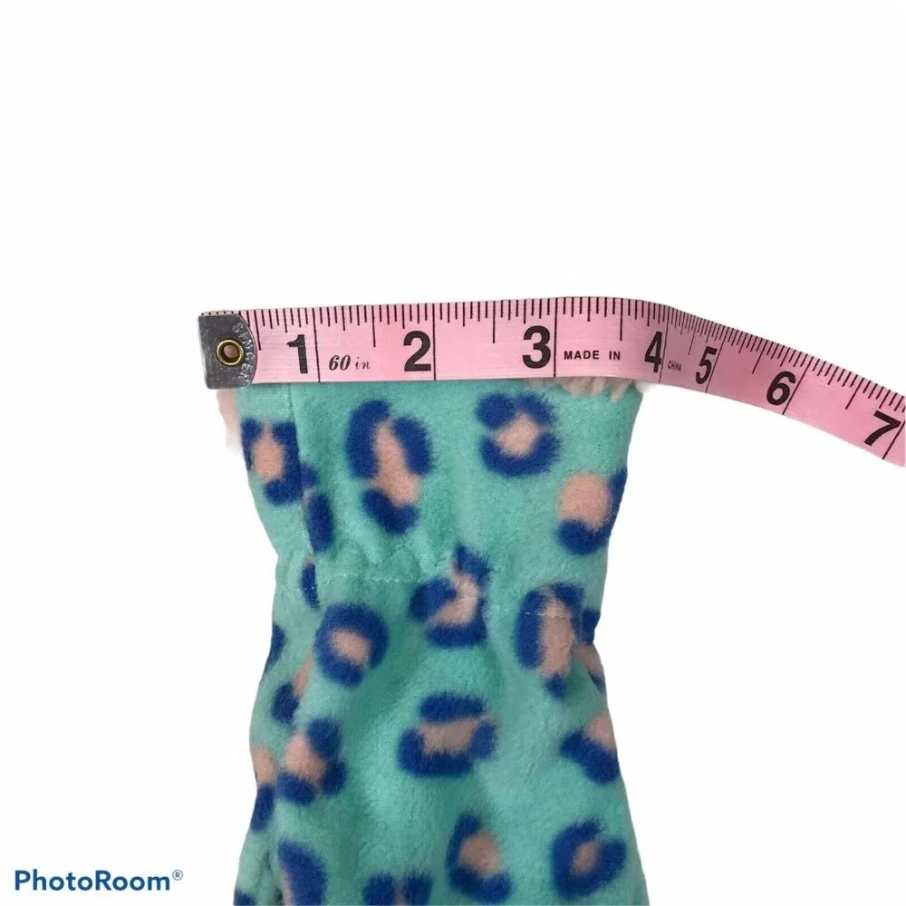 Cat & Jack Girls Size 8-16 Gloves Pink Blue Leopard Print New With Tags